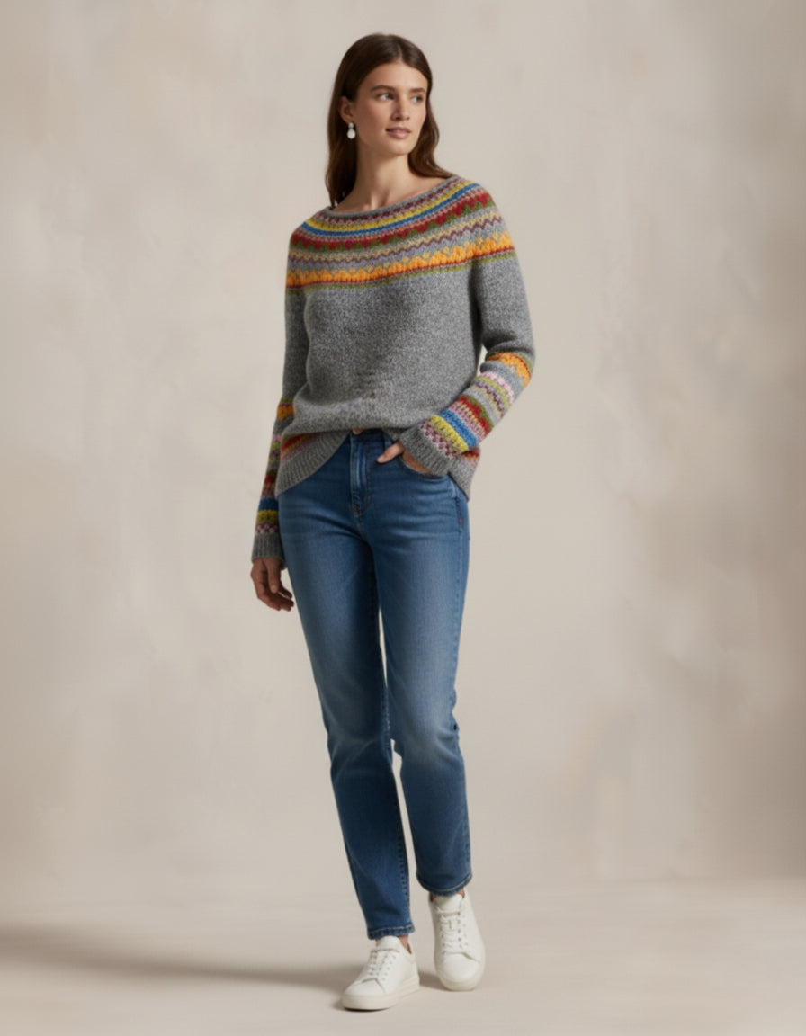 Sweter wełniany Heritage Fair Isle