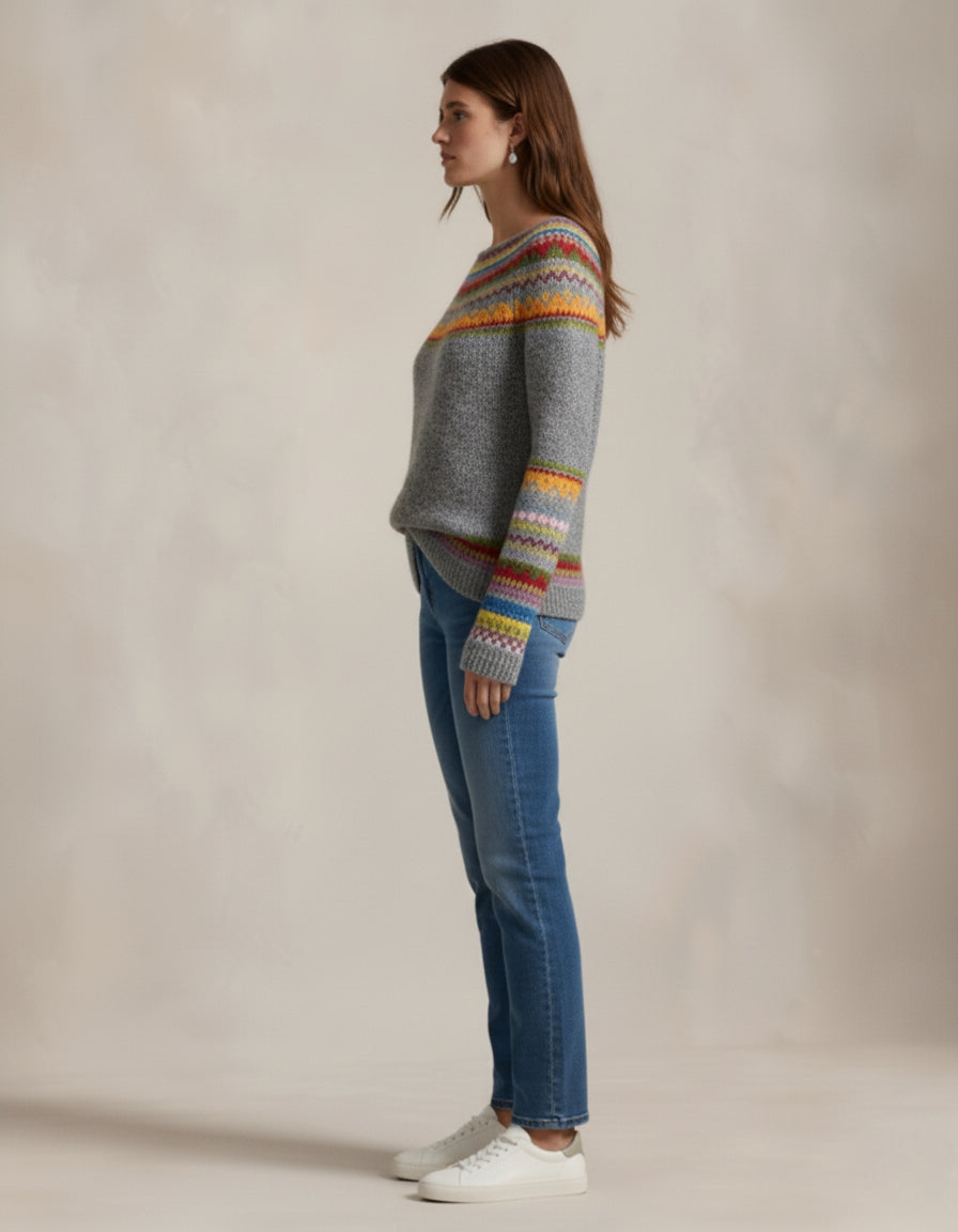 Sweter wełniany Heritage Fair Isle