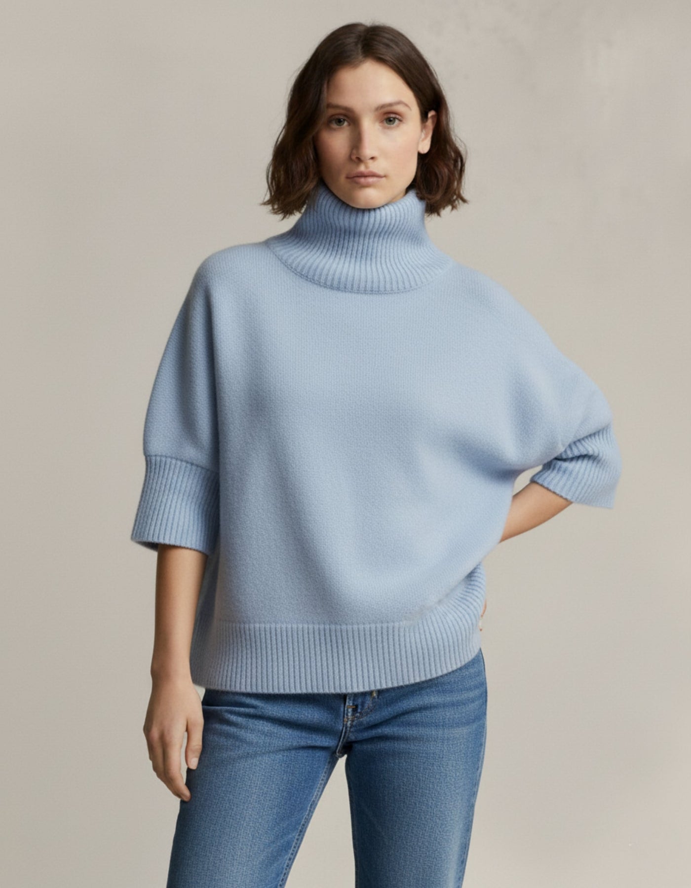 Sweter z golfem Heritage Wool