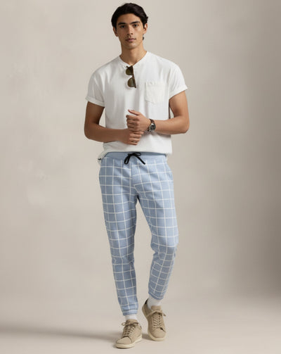 Spodnie dresowe Cotton Grid Check