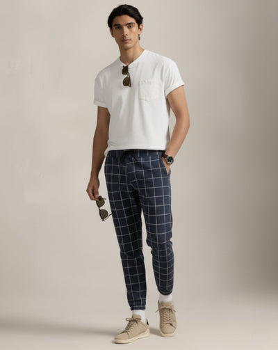 Spodnie dresowe Cotton Grid Check