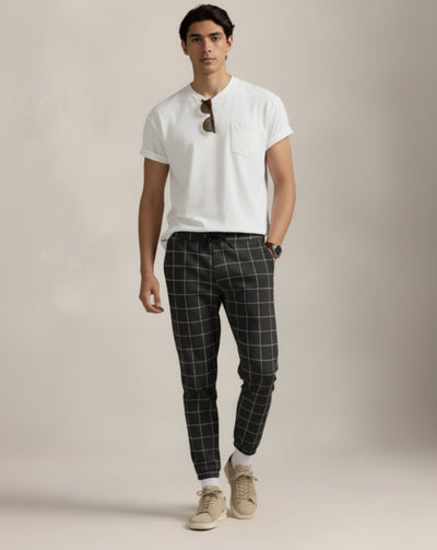Spodnie dresowe Cotton Grid Check