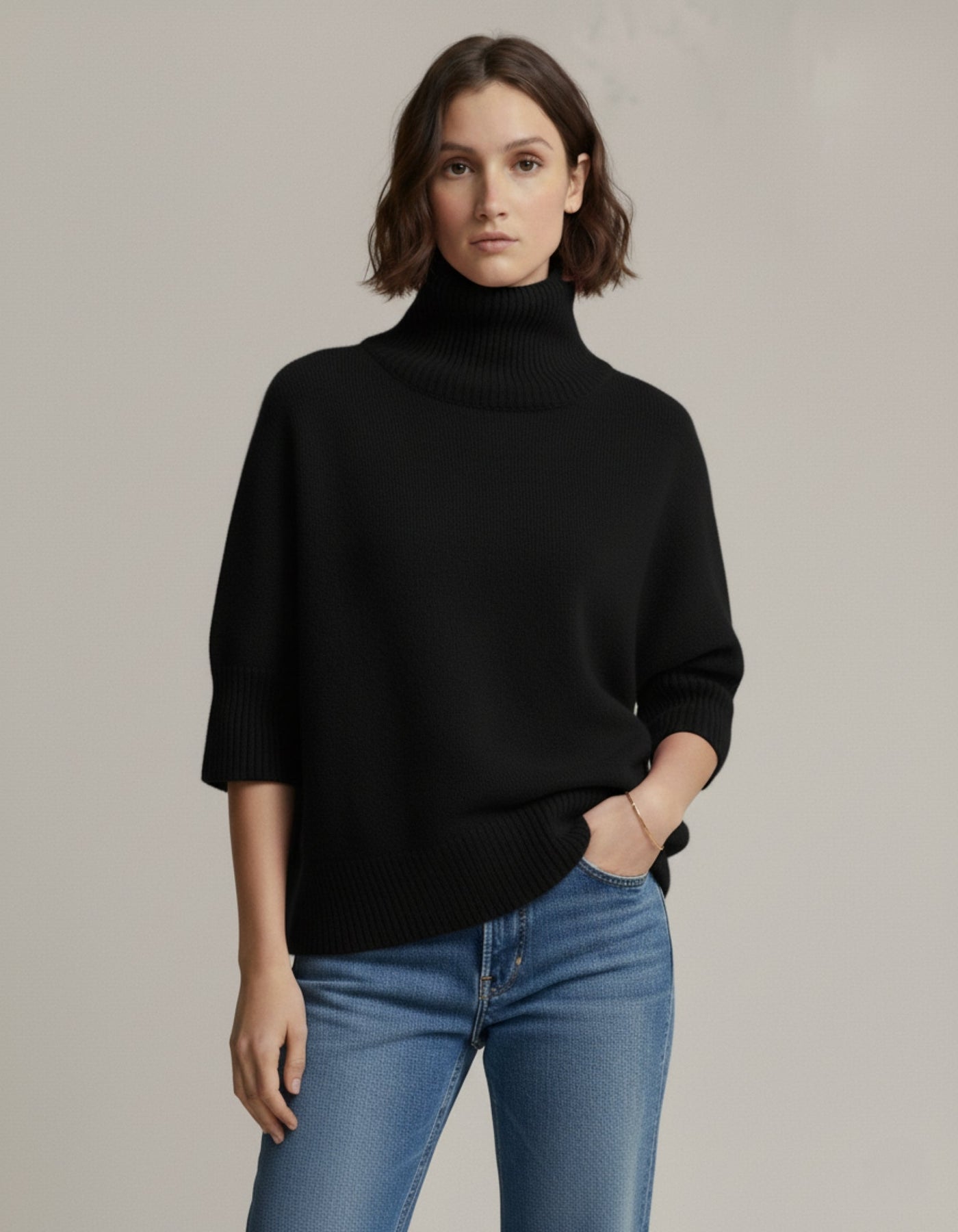 Sweter z golfem Heritage Wool