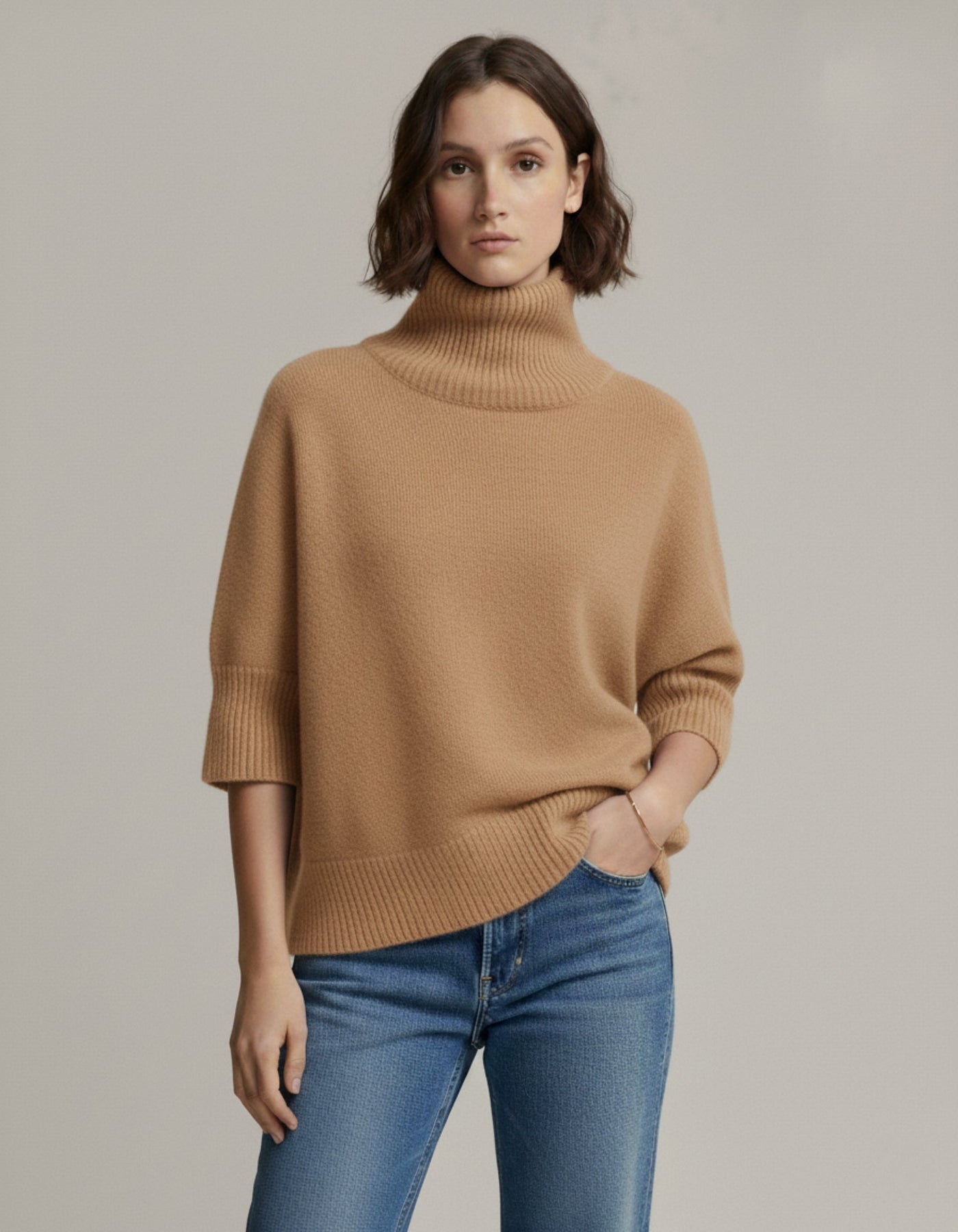 Sweter z golfem Heritage Wool