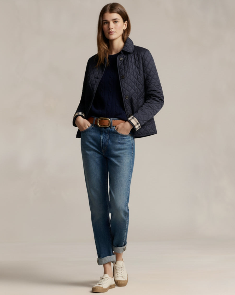 Kurtka pikowana z bawełny Heritage