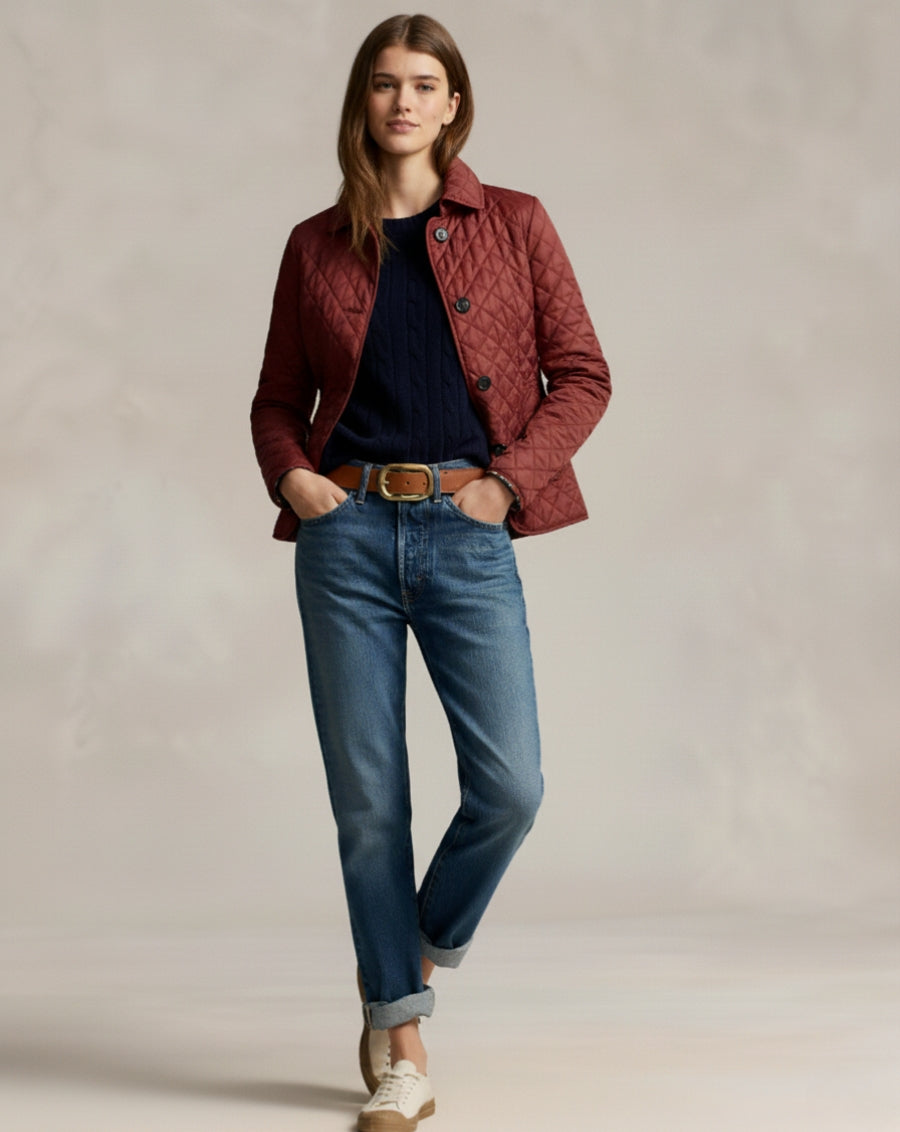 Kurtka pikowana z bawełny Heritage