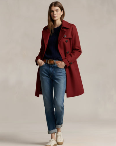 Wyrafinowany wełniany płaszcz szyty na miarę