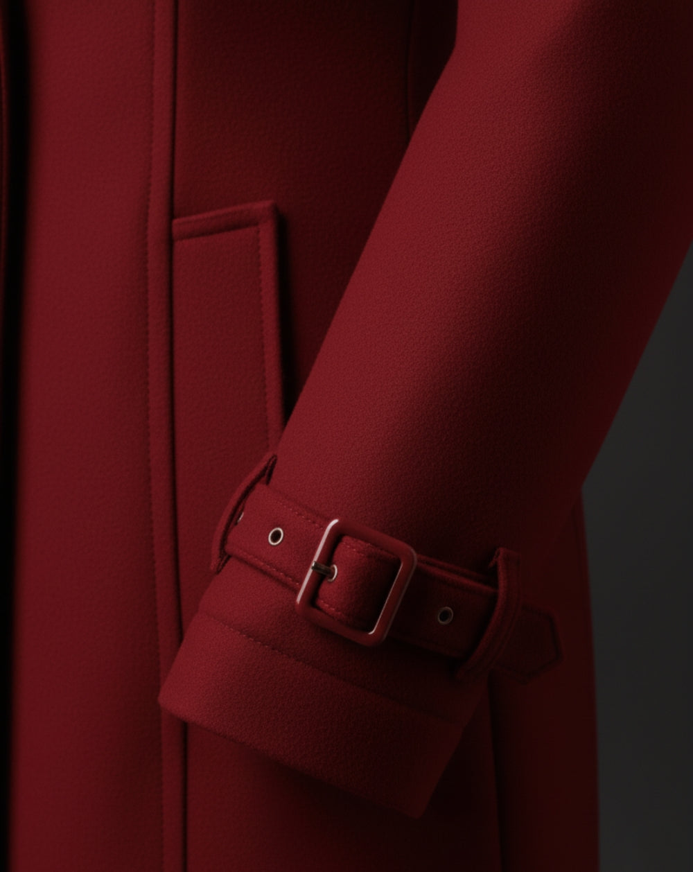 Wyrafinowany wełniany płaszcz szyty na miarę