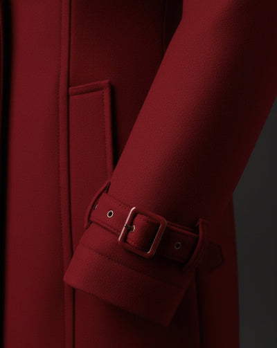 Wyrafinowany wełniany płaszcz szyty na miarę