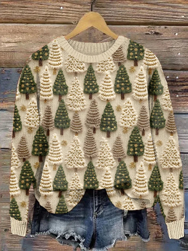 Sweter Weronika z choinkami