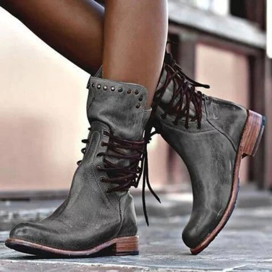 Pamela – skórzane buty ze sznurowadłami