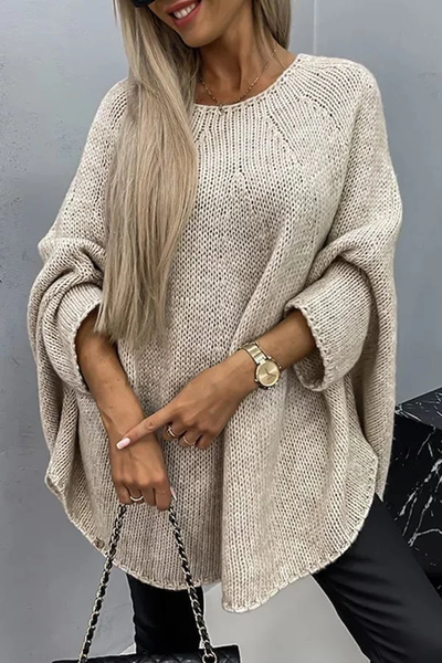 Nicole - Wygodny sweter dzianinowy z okrągłym dekoltem