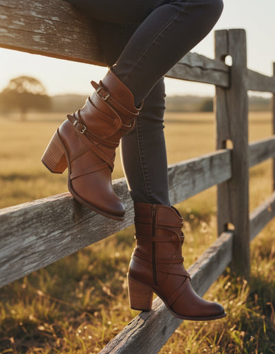 Buty skórzane Frontier Straps