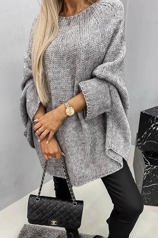 Nicole - Wygodny sweter dzianinowy z okrągłym dekoltem