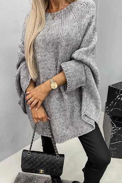 Nicole - Wygodny sweter dzianinowy z okrągłym dekoltem