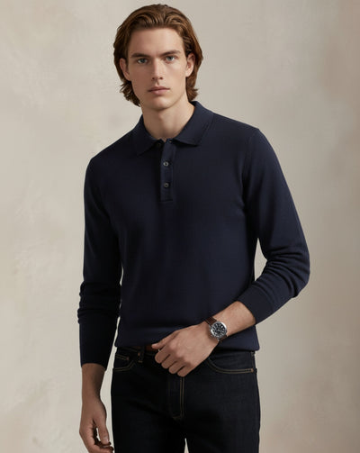 Sweter polo Heritage Knit