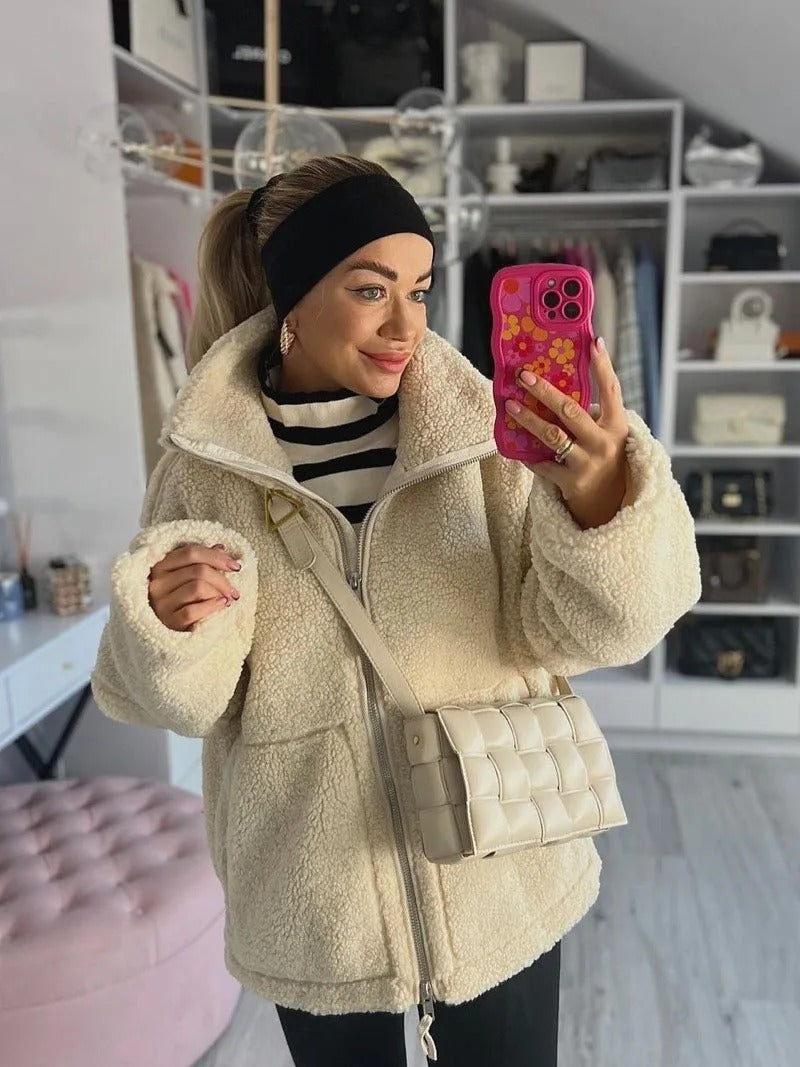 Lisa Oversized Warm Fleece Jacket