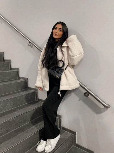 Lisa Oversized Warm Fleece Jacket