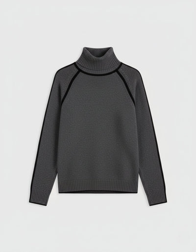 Sweter z golfem Heritage Contrast