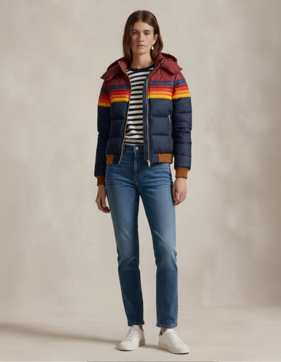 Kurtka puchowa Heritage Retro Stripe