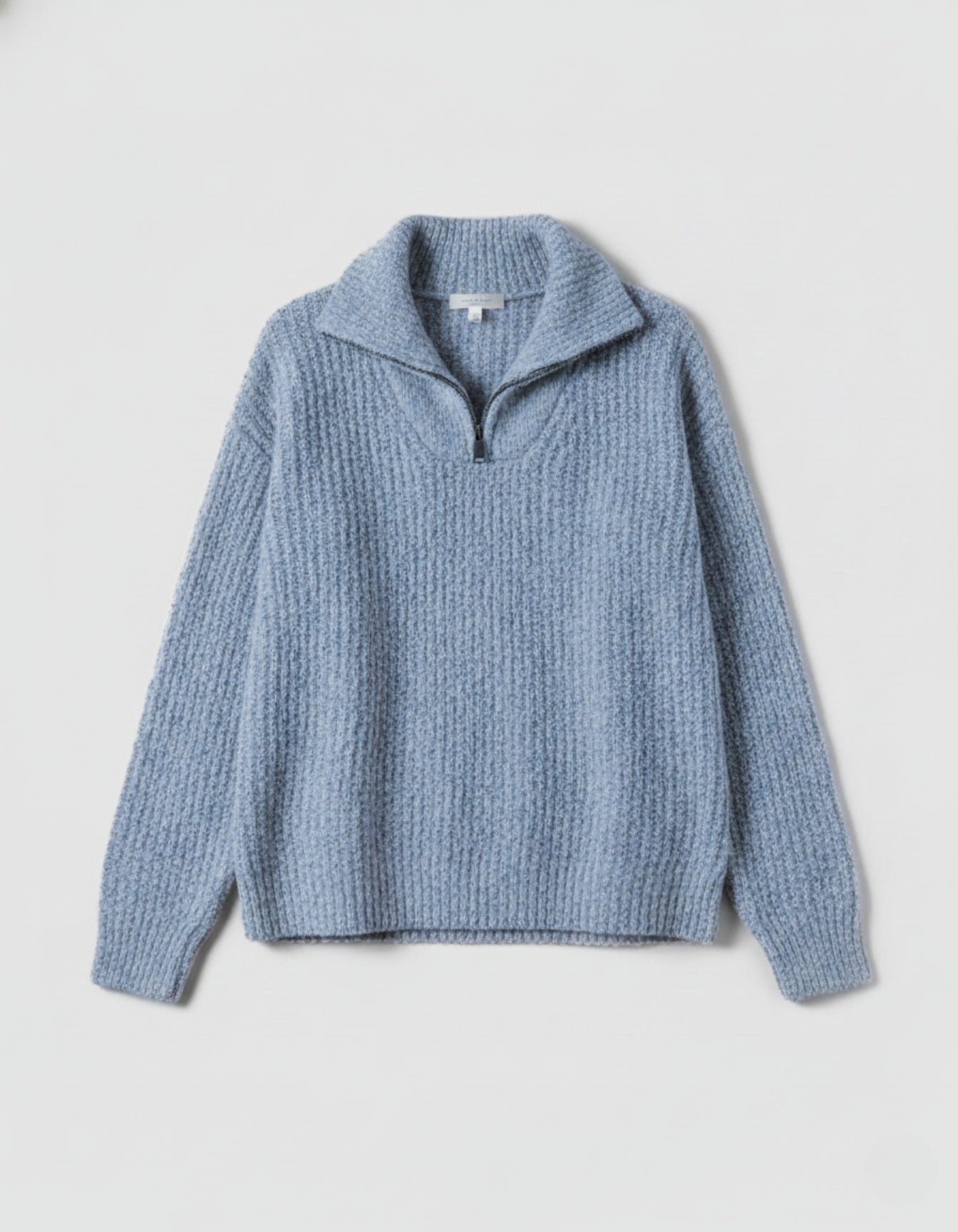 Sweter z dzianiny Heritage z zamkiem ćwierć