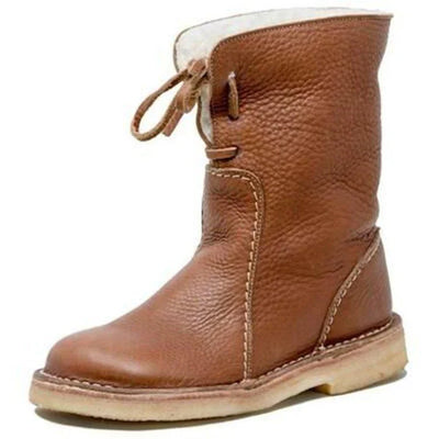 Elena - Wodoodporne buty ze skóry polarowej z wełnianą podszewką
